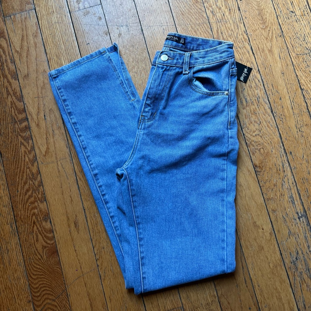 NASTY GAL | split hem jeans. - Picture 2 of 7